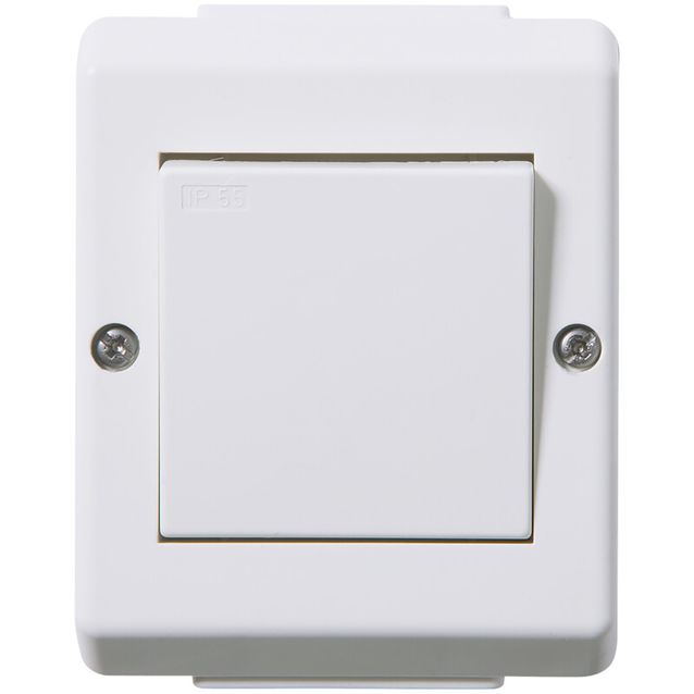 Kytkin ELKO RS Nordic 6 kytkin IP55 pinta asenteinen RL kirkkaan valkoinen