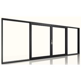 Lasiliukuseinä Lasita Skyline C pariovi puu karmi 184mm