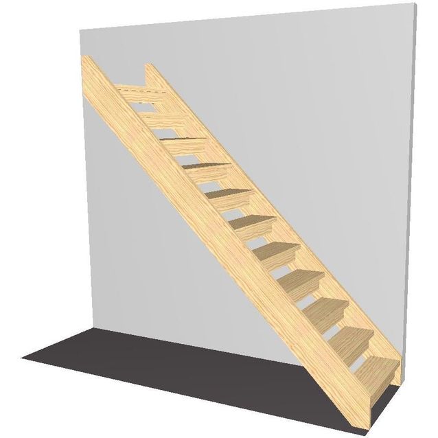 Portaat Lappiporras S2640 korkeus 2430-2680 mm