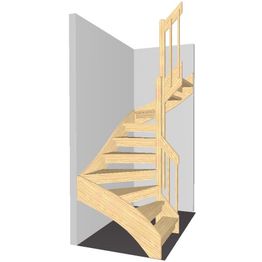 Portaat Lappiporras U1, korkeus 2500mm