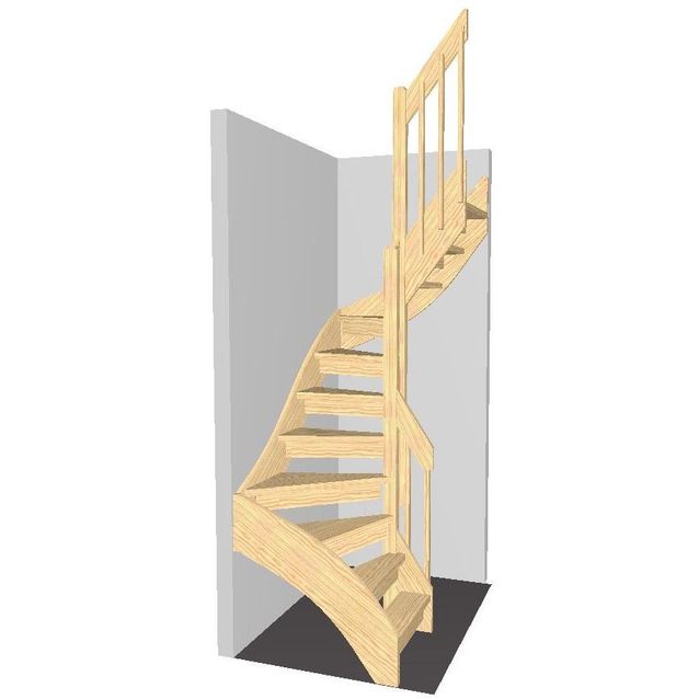 Portaat Lappiporras U4, korkeus 2800mm