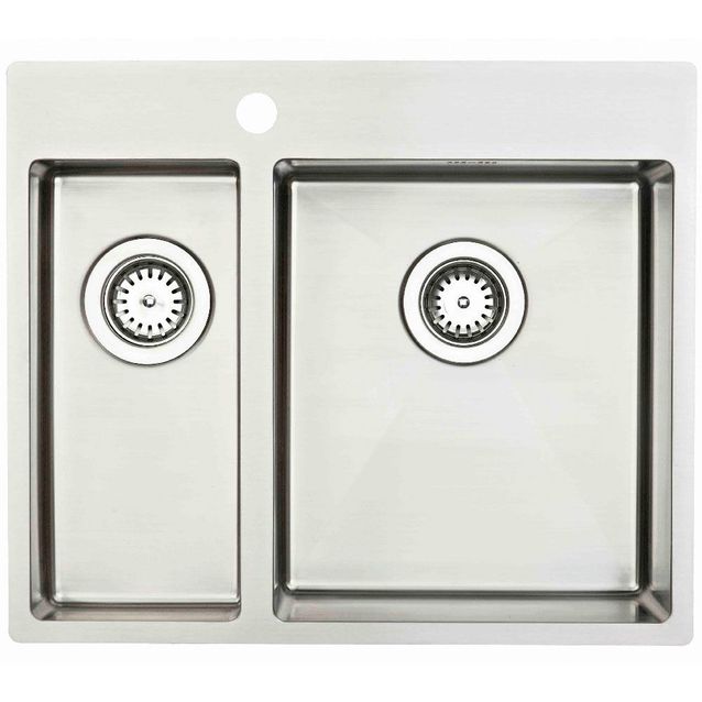 Keittiöallas Lavabo Kubus 540 Soft, 540x500mm, ruostumaton teräs 