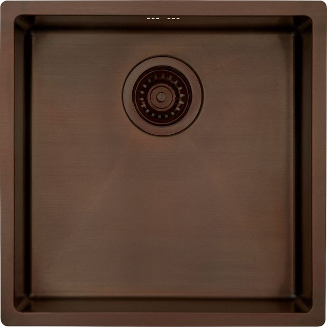 Keittiöallas Lavabo Kubus 400 Soft, 440x440 mm, tummennettu messinki