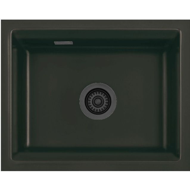 Keittiöallas Lavabo Kara 50 U, 551x441mm, keraaminen, mattamusta/musta