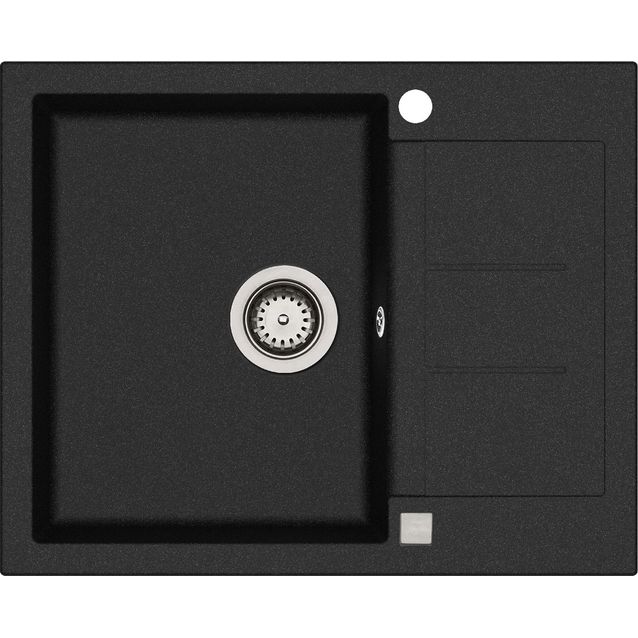 Keittiöallas Lavabo Saturn 620, 630x500 mm, komposiitti, mattamusta