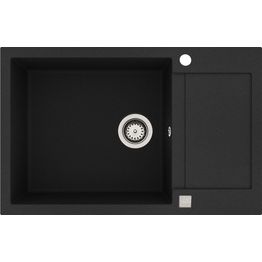 Keittiöallas Lavabo Saturn 790, 780x500 mm, komposiitti, mattamusta, eri värejä