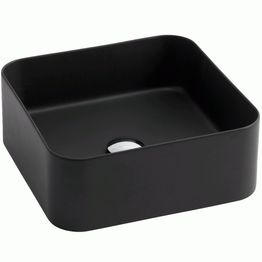 Malja-allas Lavabo Mate Slim 40x40, 400x400mm, mattamusta 