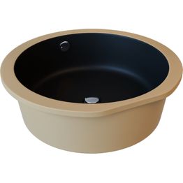 Pesuallas Lavabo Gino Ø40, Ø400mm, mattamusta 