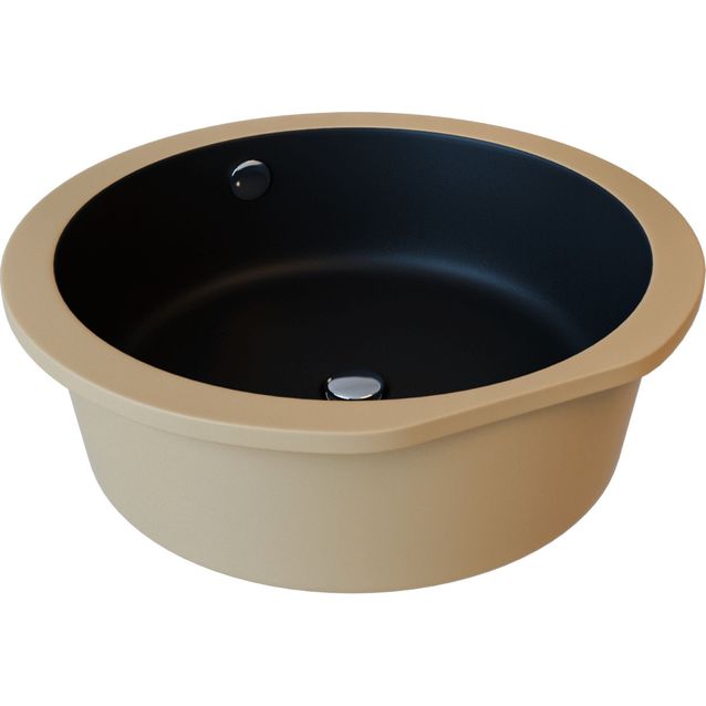 Pesuallas Lavabo Gino Ø40, 400x400mm, mattamusta 