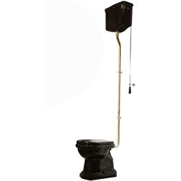 WC-istuin Lavabo Retro High, S-lukko, kiiltävä musta, eri värejä