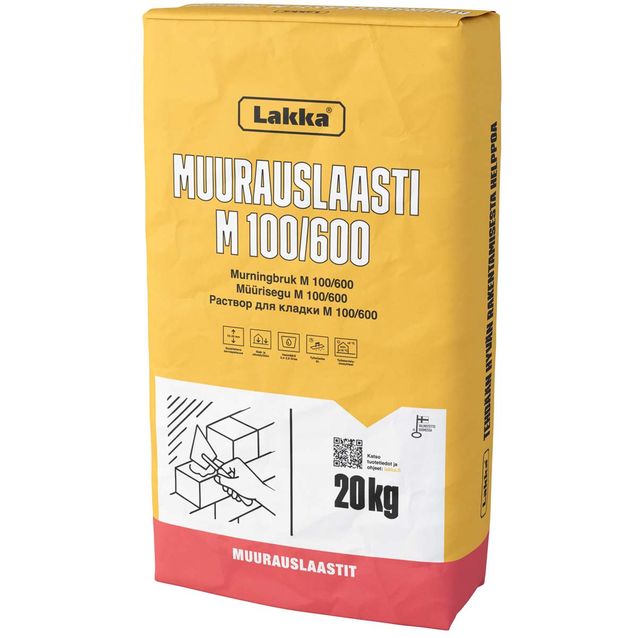 Muurauslaasti Lakka M100/600, 20kg