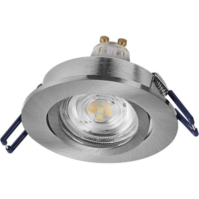 Alasvalo Osram Smart+ Matter LED Spot upotettava GU10 suunnattava 4.7W RGBW satiininikkeli