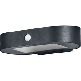 Aurinkokennoseinävalaisin liiketunnistimella Osram Endura Style ovaali 4W 3000K musta