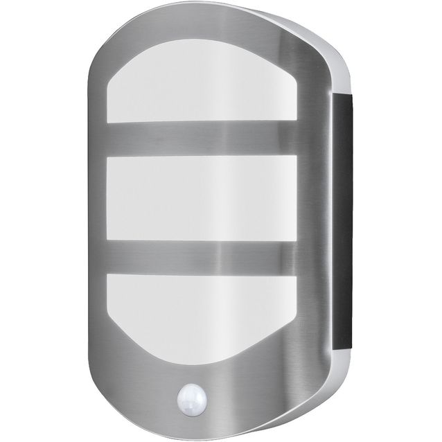 Ulkoseinävalaisin liiketunnistimella Osram Endura Style Plate 12.5W 3000K teräs