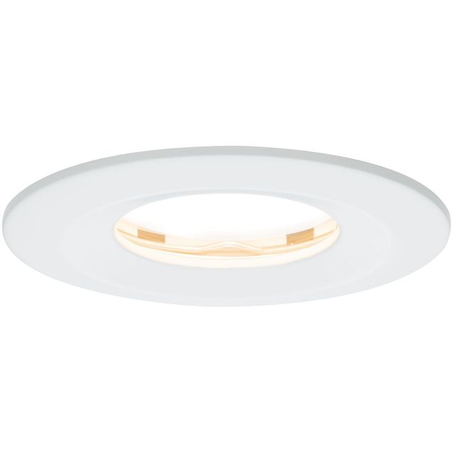 LED-Alasvalo Paulmann Coin Ø78mm himmennettävä IP65 2700K valkoinen