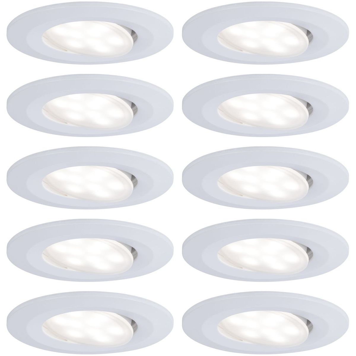 LED-Alasvalosetti Paulmann Calla 10-osainen suunnattava himmennettävä 4000K mattavalkoinen