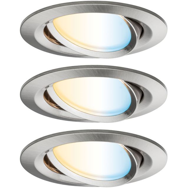 LED-Alasvalosetti Paulmann Nova Plus 3-osainen suunnattava säädettävä valosävy alumiini