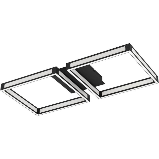 LED Kattovalaisin Eglo Altaflor 2-osainen 65x30cm musta
