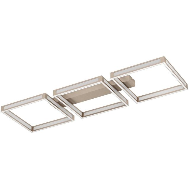 LED Kattovalaisin Eglo Altaflor 3-osainen 100x31,5cm harjattu teräs