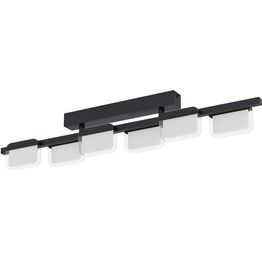 LED-Kattovalaisin Eglo Ervidel 6-osainen musta himmennin