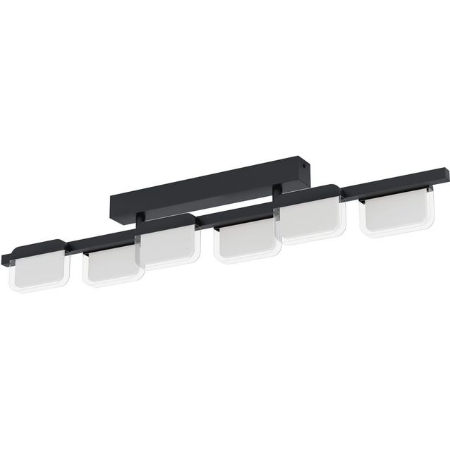 LED Kattovalaisin Eglo Ervidel 6-osainen musta himmennin