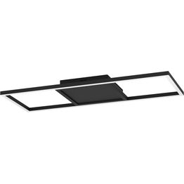 LED-Kattovalaisin Eglo connect.z Calagrano-z 21W 64x24x4,5cm RGBW musta/valkoinen