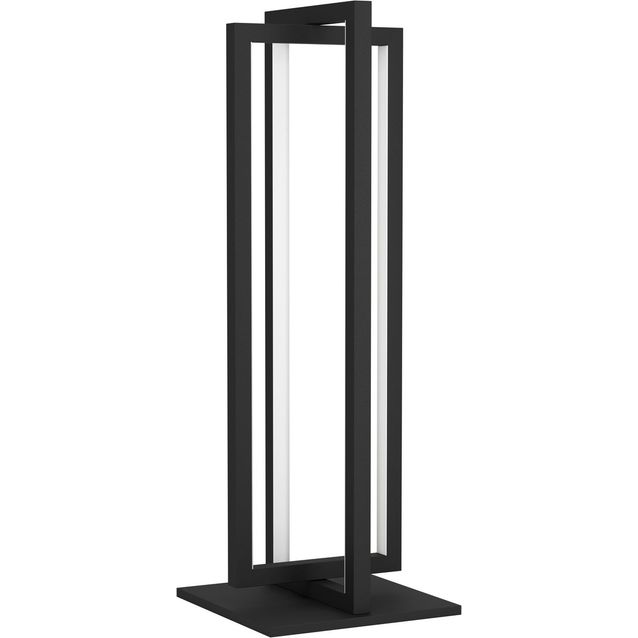 LED Pöytävalaisin Eglo Siberia 15 5W 16x16x43cm kaukosäädin musta valkoinen