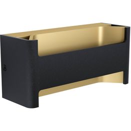 LED-Seinävalaisin Eglo Feloniche 22x10cm musta/kulta