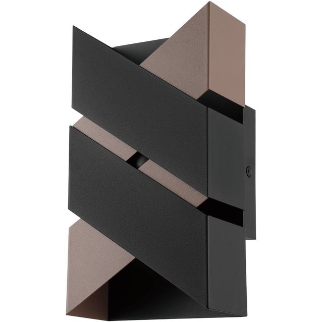 LED Seinävalaisin Eglo Gurare 12,5x24cm musta ruskea