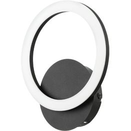 LED-Seinävalaisin Eglo connect.z Parrapos-z 12W 20x24cm musta/valkoinen