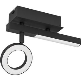 LED-Spottivalaisin Eglo Cardillio 2 2.2W 22,5x6,5x16,5cm musta/valkoinen