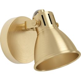 LED-Spottivalaisin Eglo Seras 3W Ø10cm harjattu messinki/kulta