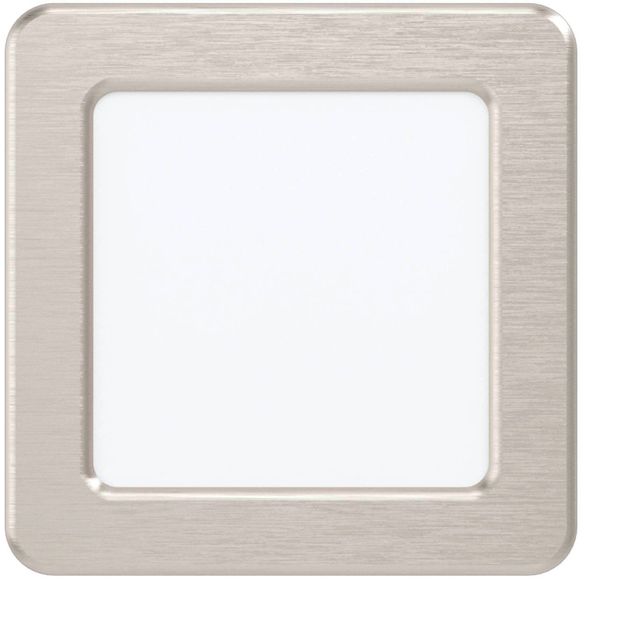 LED Upotettava plafondi Eglo Fueva 5 11,7X11,7cm 4000K harjattu teräs
