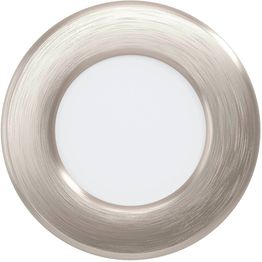 LED-Upotettava plafondi Eglo Fueva 5 4000K harjattu teräs pyöreä eri kokoja