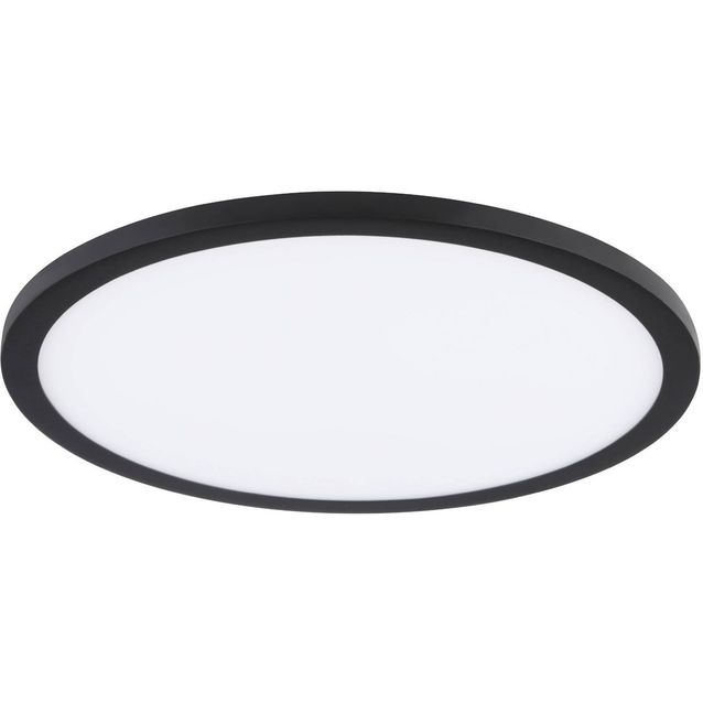 LED Upotettava plafondi Eglo Fueva Flex Ø22,5cm 4000K musta/valkoinen