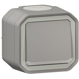 Painike Legrand Plexo 10 A IP55 pinta hakuvalolla
