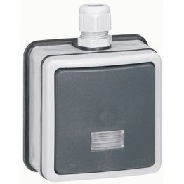 Vaihtokytkin Legrand Plexo 66 10 A IP66 pinta, harmaa