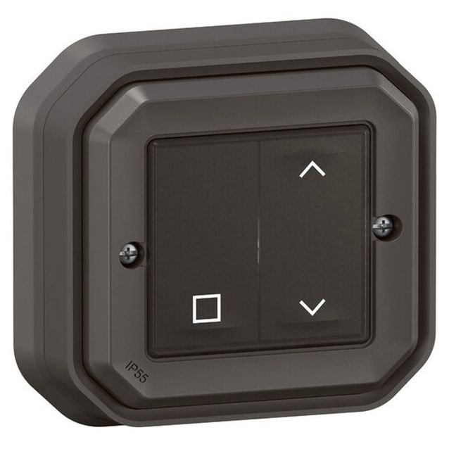 Langaton verhokytkin Legrand Plexo with Netatmo IP55 pinta, paristoton, antrasiitti