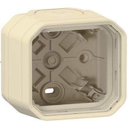Pintakotelo Legrand Plexo 1-osainen IP55 2 kalvoläpivientiä, beige