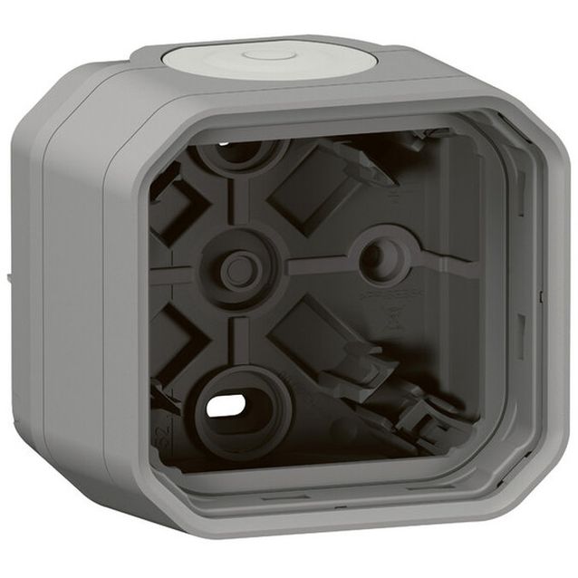 Pintakotelo Legrand Plexo 1-osainen IP55 2 kalvoläpivientiä, harmaa