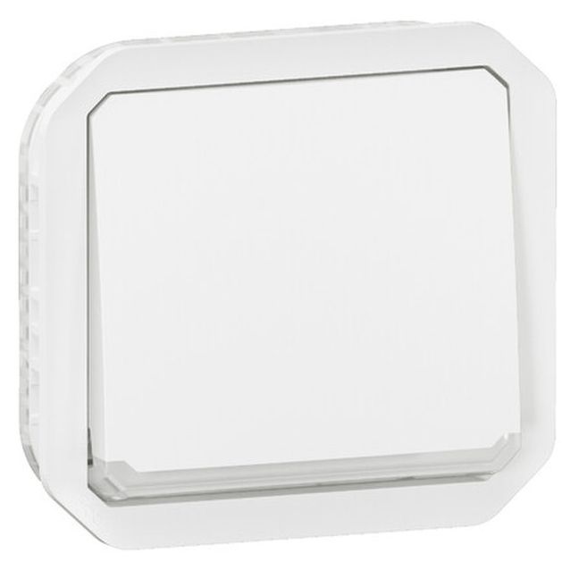 Vaihtokytkin Legrand Plexo 10 A IP55 merkkivalolla, mekanismi, valkoinen