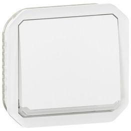 Vaihtokytkin Legrand Plexo 10 A IP55 hakuvalolla, mekanismi, valkoinen