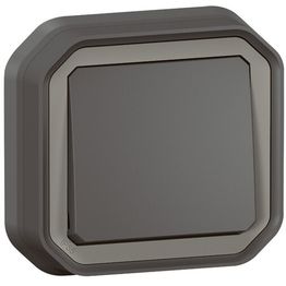 Vaihtokytkin Legrand Plexo 10 A IP55 uppo, antrasiitti