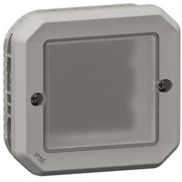 Adapteri Legrand Plexo Mosaic- ja Arteor-tuotteille IP55 uppo kalvolla, harmaa