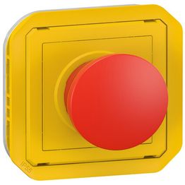 Hätäseispainikemekanismi Legrand Plexo 3 A IP55, keltainen