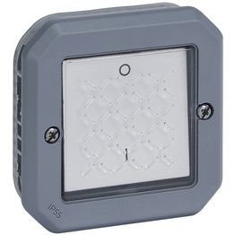 Kaksinapainen kytkinmekanismi Legrand Plexo 16 A IP55, harmaa