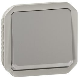 Vaihtokytkinmekanismi Legrand Plexo hakuvalolla 10 A IP55, harmaa