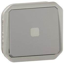 Hakuvalollinen vaihtokytkinmekanismi Legrand Plexo 4 A IP55, harmaa