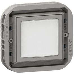 Merkkivalo Legrand Plexo LED 0,2/1 W IP55, harmaa/valkoinen