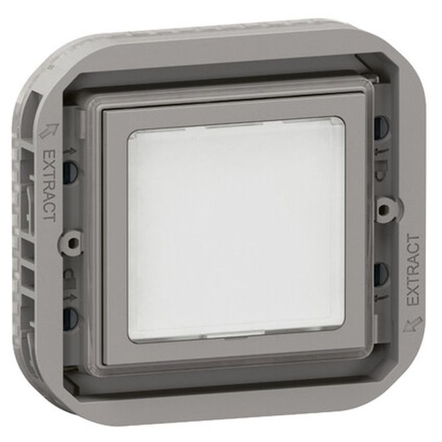 Merkkivalo Legrand Plexo LED 0,2/1 W IP55, harmaa/valkoinen